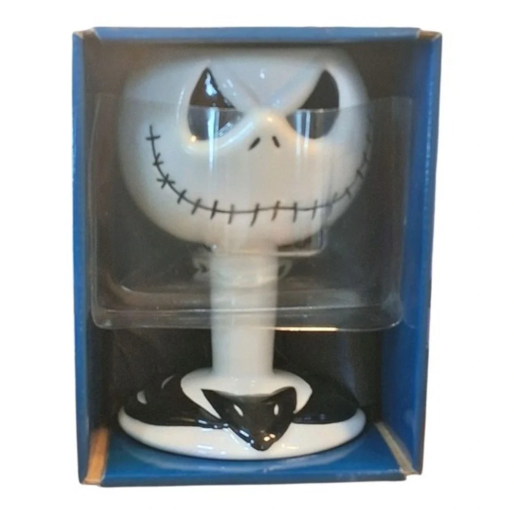 Rare Tim Burton Nightmare Before Christmas Jack Skellington Ceramic Goblet‎